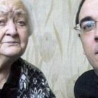 La señora Sofía, que ya falleció, y el padre Teijeiro, misionero de Astorga en la fría República de Komi
