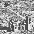 La iglesia de Nuestra Señora de la Asunción, en plena zona cero de la explosión: quedó en ruinas, pero en pie.