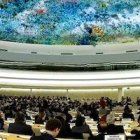La cúpula de la Sala de los Derechos Humanos de la ONU, en Ginebra, es obra del artista español Miquel Barceló.