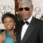 Edena Hines con Morgan Freeman - él la trató siempre como nieta pese a no tener lazos de sangre