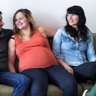 Los protagonistas de una historia rocambolesca, prototipo para la ideología de género, con la víctima (el hijo) aún por llegar.