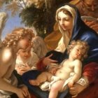 Una Virgen con Niño de Sebastiano Ricci, de principios del siglo XVIII - el Niño rubio causa grave estrés personal a un ciudadano que denuncia al Museo