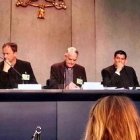 La habitual rueda de prensa tras cada jornada sinodal.