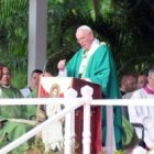 Papa Francisco durante el rezo del Ángelus en Cuba