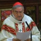 El cardenal Sistach durante la homilía de la Misa de la Merced, patrona de Barcelona