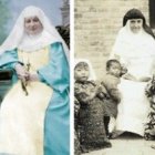 La Madre Riquelme -a la izquierda- y la Madre Esperanza de la Cruz -a la derecha, con niñas chinas