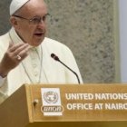 Francisco ha pedido combatir la globalización de la indiferencia, que incluye nuevas esclavitudes y enfermedades desatendidas