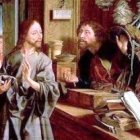 Él se levantó y lo siguió.