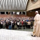 El Papa, con las superioras generales en el encuentro del 12 de mayo.