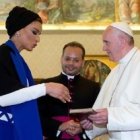 La jequesa de Qatar y Francisco hablaron de los católicos del país y la digitalización de libros vaticanos en árabe