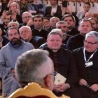 El encuentro con los consagrados fue ocasión para uno de los pronunciamientos más duros del Papa contra la ideología de género.