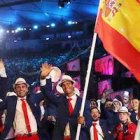 Parte de la delegación española en la ceremonia inaugural de los JJOO Río 2016