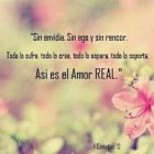 El Amor todo lo perdona.