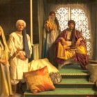 Fotograma de Requiem por Granada, serie de TV de 1991 que presentaba un Al-Ándalus culto y civilizado y reinos cristianos bárbaros y brutales