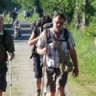Peregrinos haciendo el Camino de Santiago