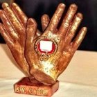 El hermoso relicario que fue recuperado junto con las reliquias.