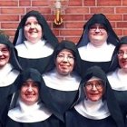 Las benedictinas del convento del Sagrado Corazón en Borghamn - la que está más a la derecha es Gabriella