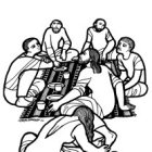 .. y se los ungía con el perfume.