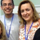 José María Sánchez de Lamadrid, párroco de Santo Domingo de la Calzada, en Algete, con parte de su equipo evangelizador, en el ENE 2016 de Salamanca