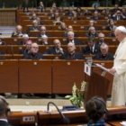 El Papa Francisco en su visita al Consejo de Europa -entidad que incluye muchos más países que la Unión Europea-