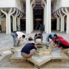 Entrada de la gran mezquita de Roma, la mayor de Europa Occidental