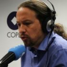 El líder de la izquierda populista, Pablo Iglesias, en la COPE, la cadena de radio ligada a la Conferencia Episcopal