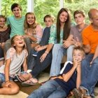 Los Fatzinger, al completo: sus días empiezan y acaban temprano, es parte del buen orden organizativo e incluso espiritual.