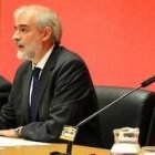 El cardenal Ricardo Blázquez, Julio Luis Martínez y Santiago Madrigal.