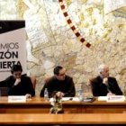 Lombardi -a la derecha- en la presentación en Madrid de los Premios Razón Abierta