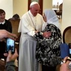 Francisco estuvo casi una hora con Hebe de Bonafini y sus acompañantes.