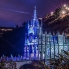 El hermoso santuario de Nuestra Señora de las Lajas en Colombia es de inicios del siglo XX, pero la devoción es del s.XVIII