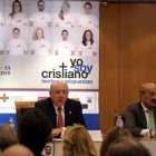 Romero Caramelo y Rafael Ortega en la presentación del Católicos y Vida Pública 2016