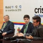 De izquierda a derecha, Juan Vicente Boo, Rodrigo Pinedo y José Beltrán.