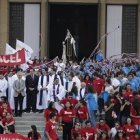 Los jóvenes se reunieron con el cardenal Ezzati antes de comenzar su misión