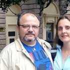 Joaquín Soto y Consuelo María Escanero, padres de trece hijos.