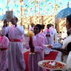Fiesta de dedicación de una nueva parroquia católica en la India