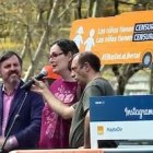 Charlotte Goiar habló breve pero contundentemente en la manifestación de HazteOir por la libertad de expresión y educación.