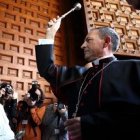 Monseñor Abilio, tras ser ordenado obispo en la catedral del Burgo de Osma