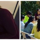 A la izquierda, Rosa, con Chema en el hospital; a la derecha, la familia Postigo Pich, tras el entierro