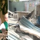 A la izquierda, Peter Kamai, rector el seminario de Jos; a la derecha, su obispo, Ignatius Kaigama, en un templo atacado.