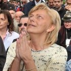 Mirjana, durante una de las visiones que tiene los días 2 de cada mes.