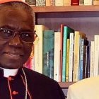 El cardenal Sarah, durante una visita a Benedicto XVI, ya como Papa emérito.