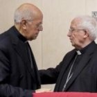 El cardenal Blázquez y el cardenal Cañizares, presidente y vicepresidente de la Conferencia Episcopal