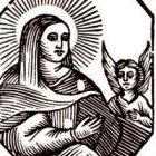 Santa Cándida y el ángel.