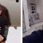 A la izquierda, Pampliega tras su llegada a España una vez liberado. A la derecha, en la ciudad de Qaraqosh, Irak