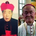 A la izquierda, monseñor Li; a la derecha, monseñor Xie.