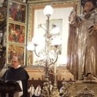 Un dominico predica en la casa natal de San Vicente Ferrer en Valencia