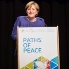 Angela Merkel en el encuentro por la paz de la Comunidad de San Egidio