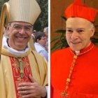 A la izquierda Michel Aupetit, nuevo arzobispo de París; a la derecha, el cardenal Aguiar, nuevo arzobispo de México