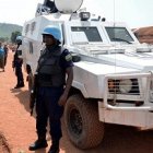 Los cascos azules colocaron patrullas para intentar que la violencia se extendiera tras el atentado contra la parroquia